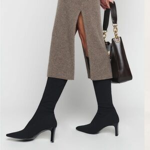 Zara Suede Stretch Knee Boot Size US 7 / EU 38